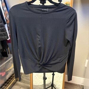 Athleta Black Twist Front Top-Size S